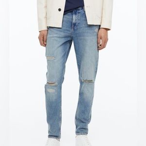 Slim Tapered Jeans - H&M, Men’s 34W x 32L